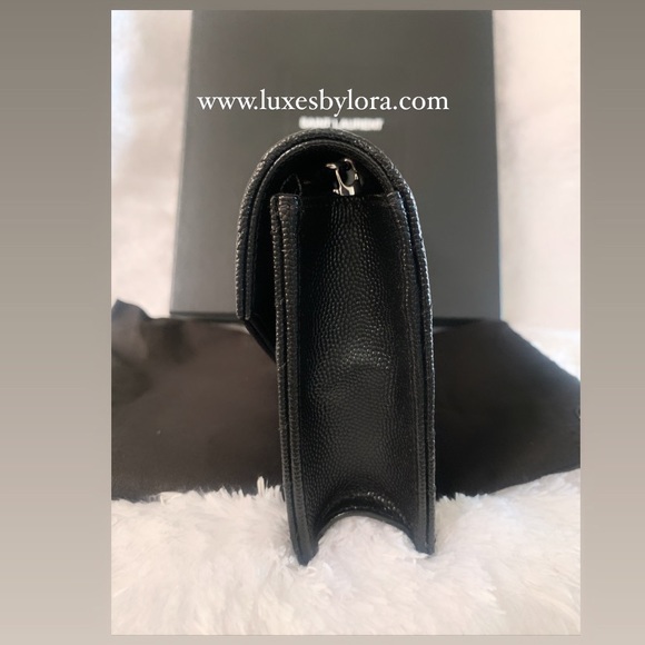 ❌SOLD❌SAINT LAURENT ENVELOPE CHAIN WALLET LEATHER - Picture 5 of 13